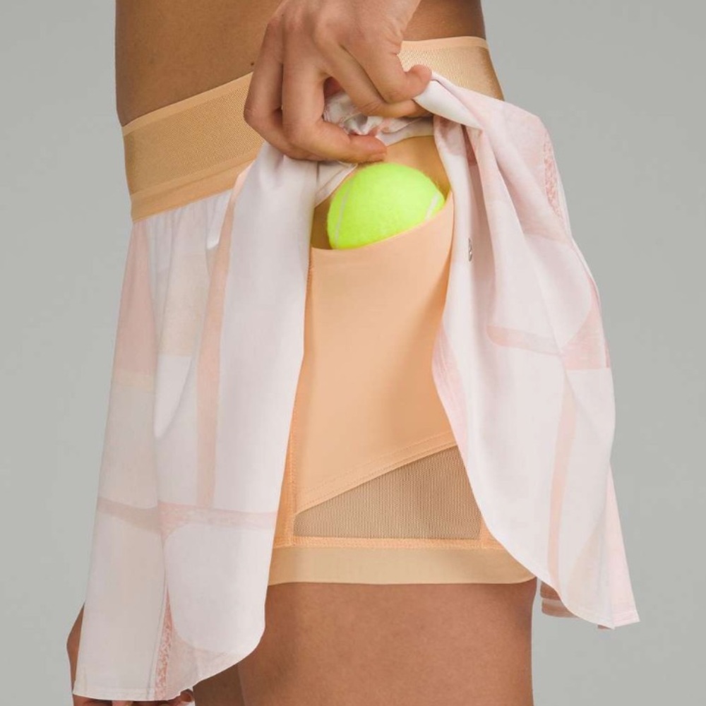LULULEMON Court Rival High-Rise Skirt Built-In Shorts Garrogeo Multi Skort Sz 2 - Picture 2 of 15
